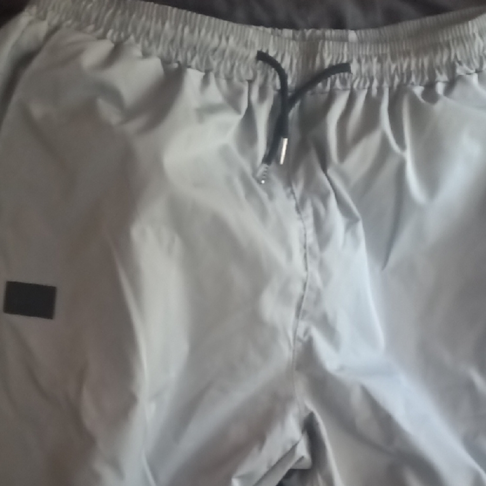 nwot sport mens light gray athletic swishy pants
